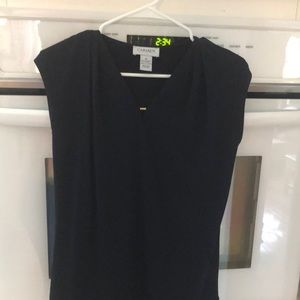 Carmen navy blue blouse